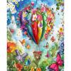 CHENISTORY Oil Painting By Numbers On Canvas,Hot Air Balloon,Paint Kit,Landscape,Handpainted,Pictures By Numbers,Decorative Gift