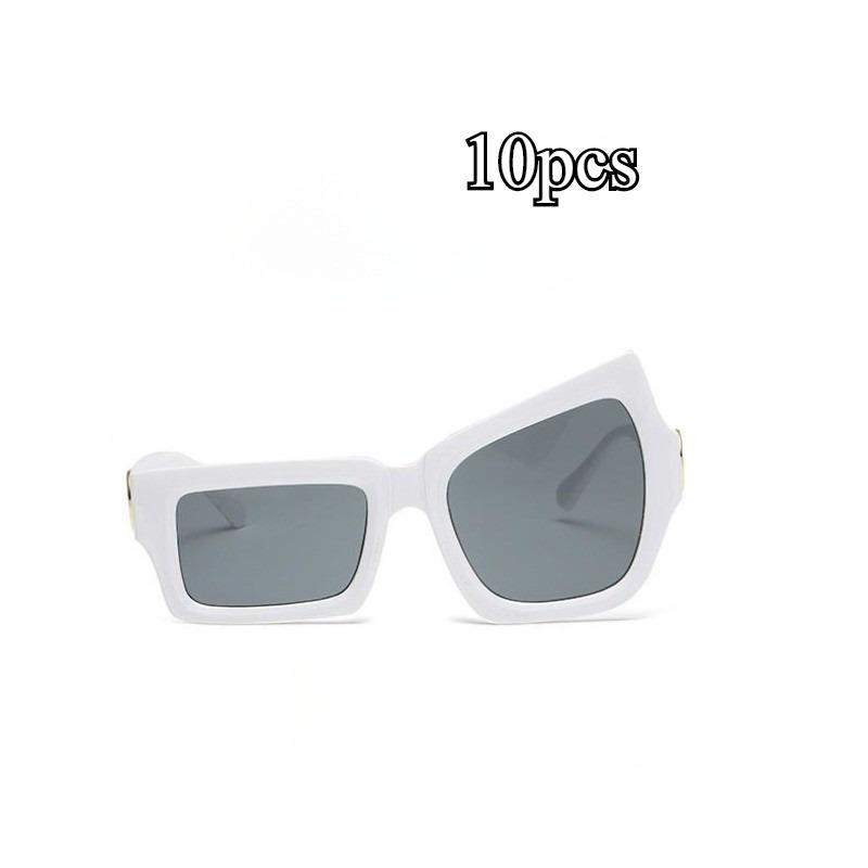 Funny Sunglasses for Women Eyebrow-raising Unisex Sunglasses for Men Fashion Irregular Size UV 400 Protection PC Lens Full Rim