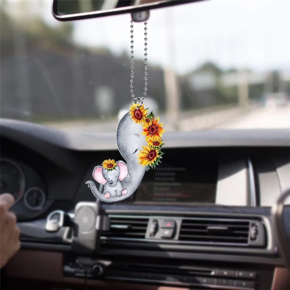 Animal Car Whimsical Hanging Pendant Delightful Acrylic Decor For Auto And Home
