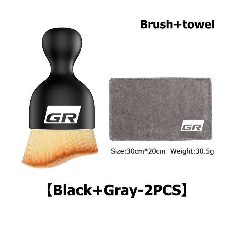 Car Interior Cleaning Brush Air Outlet Cleaning Soft Brush For S7 Gazoo Racing TRD Corolla Yaris Chr Auris Rav4 Prado JH7
