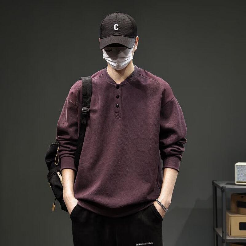 

DK Men s Premium Loose Fit Round Neck Long-Sleeve Sweatshirt 5XL