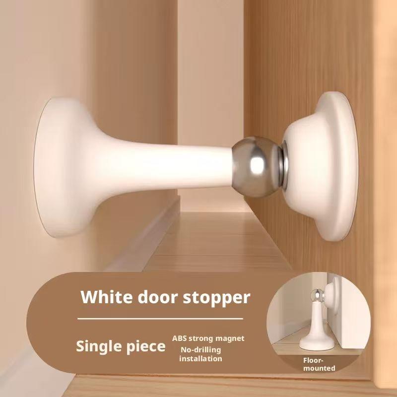 Strong Suction Silicone No-Drill Door Stopper: Anti-Collision Floor Stop for Bedroom Wall Protection & Home Use