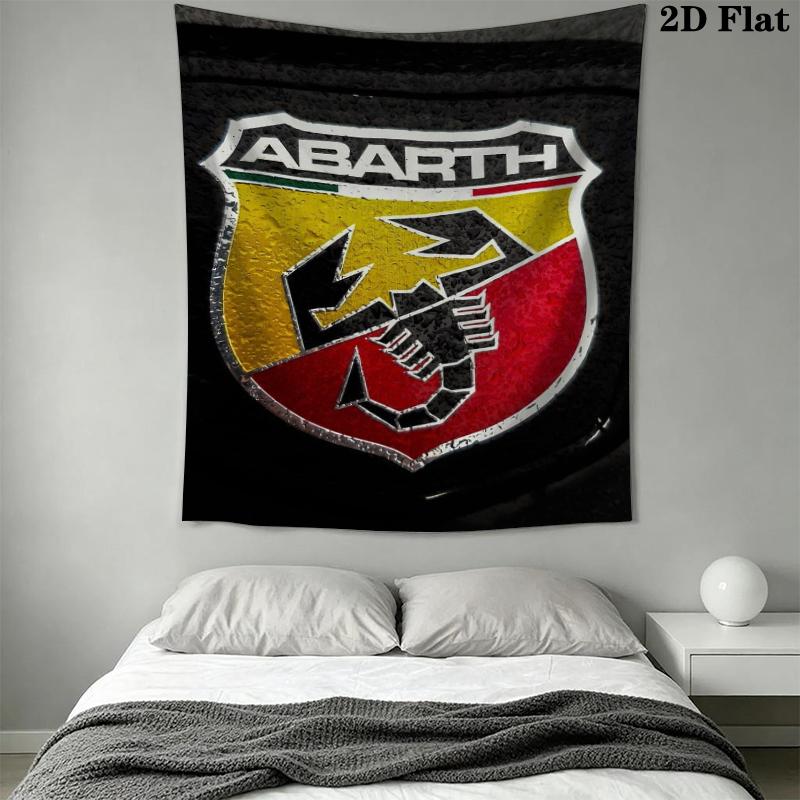 Abarth Wall Tapestry Aesthetic Wall Hanging Printed Fabric Blanket Decorative Tapestries for Bedroom Living Room Home Decor