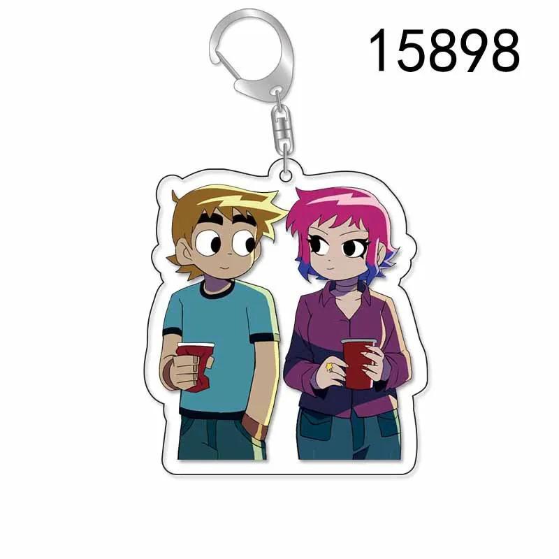 

Cute Crooked Boy Scott Pilgrim Takes Off Birthday Gift for Boys Girls Acrylic Keychain Bag Car Key Keyring Pendant Accessories