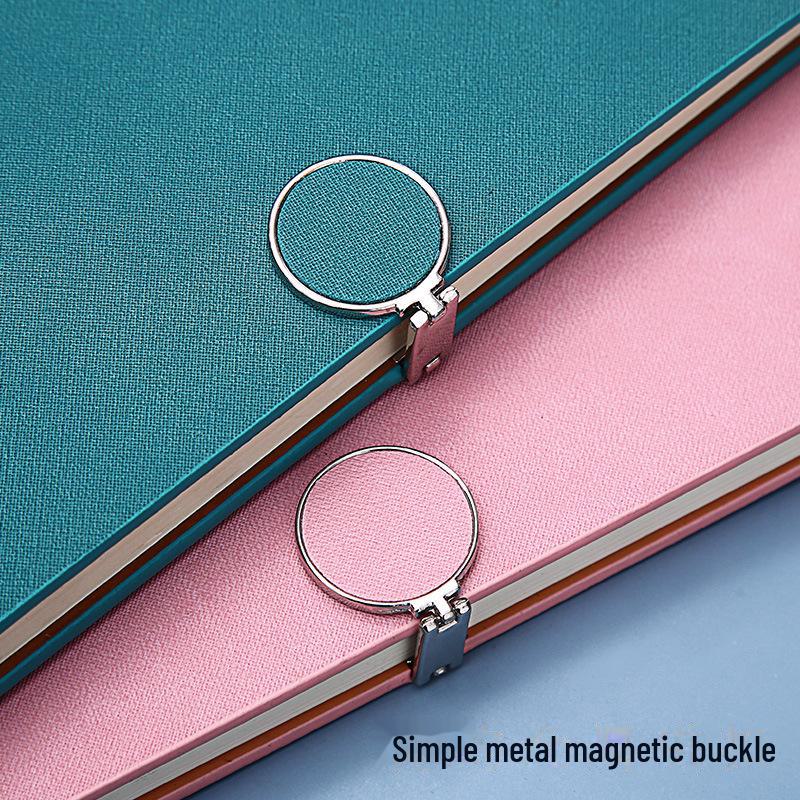 Quaderno A5 Business Spot: Pelle Creativa con Fibbia Magnetica, Carino Design Coreano, Logo Personalizzabile, Scatola Regalo Inclusa.