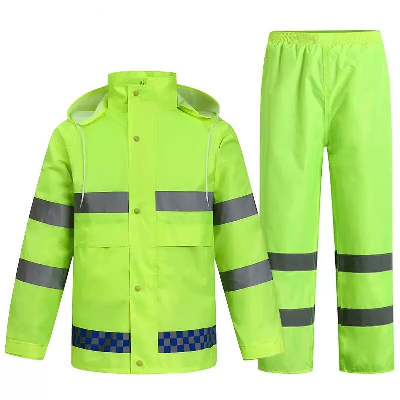 Bairuichen High-Visibility Reflective Oxford Rain Suit флуоресцентный зеленый