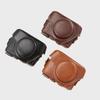 Sony RX100 Series Leather Camera Case - Compatible with RX100M6, RX100 M2, M3, M4, M5A, M5, WX700, HX90 - Black