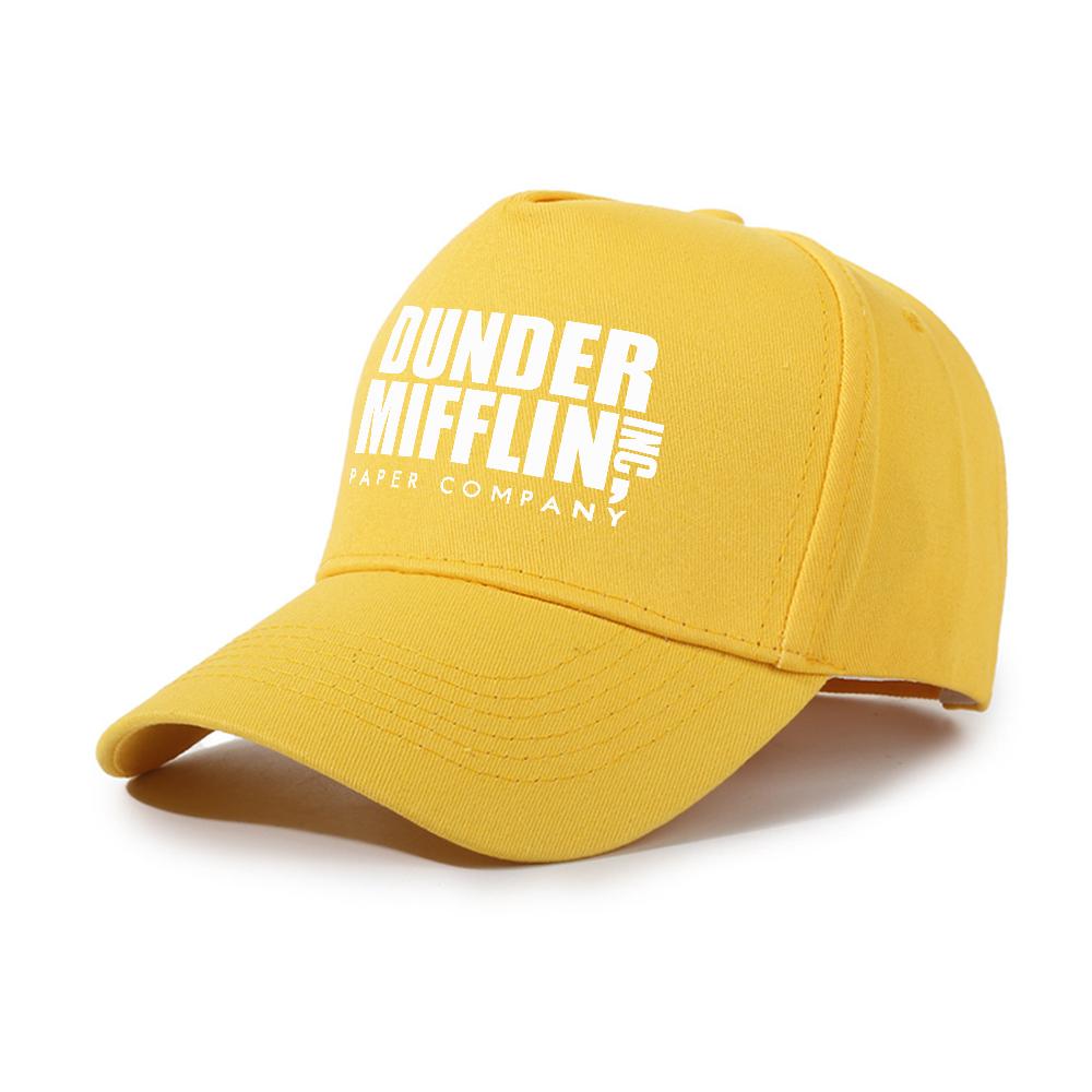 Classic Dunder Mifflin Logo Baseball Cap Unisex Athletic Hats Adjustable Size Outdoor Graphic Print Gorras