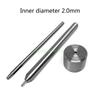24TE 3Pieces Grommet Punching Tools Set DIY Art Work Snap Button Installation Tools for Leathercraft Eyelets Hole Making