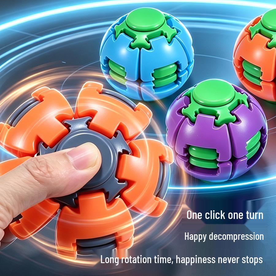 Portable Stress Relief Gyro Ball: Educational Spinning Toy for Relaxation