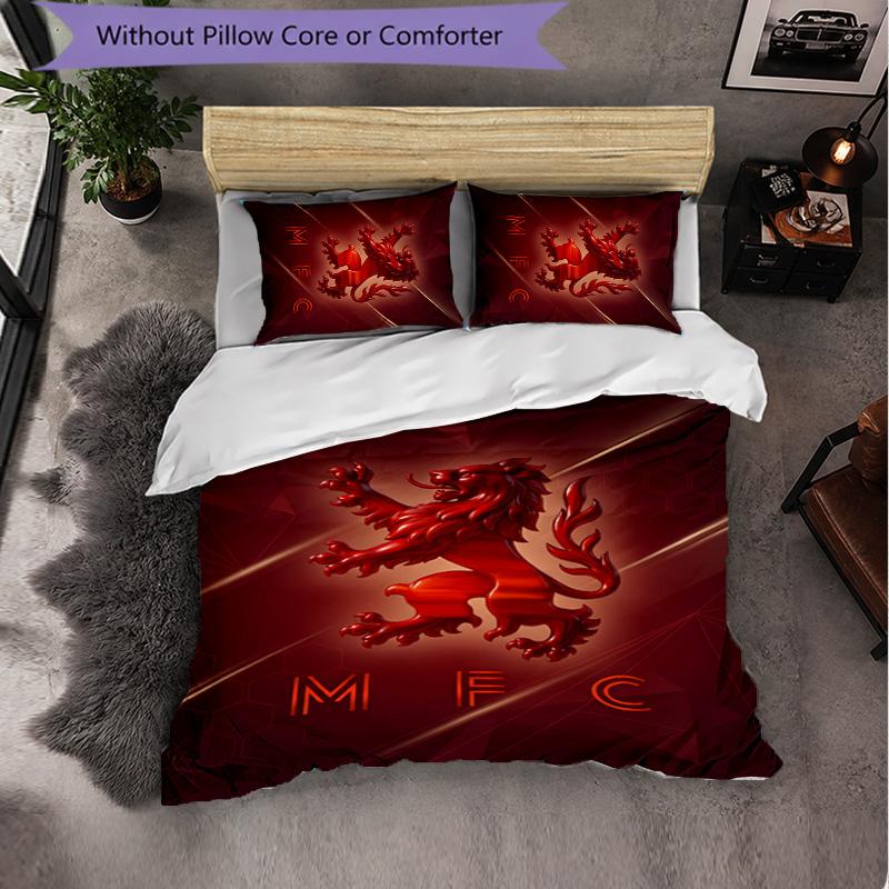 Biancheria da letto a tema Middlesbrough Set 3 pezzi Copripiumino Biancheria da letto decorativa per camera da letto di adolescenti Decorazione per la casa