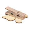 Pinces en bois - Oiseau - 3-3,5cm - 6 pièces - Couleur marron - Colore