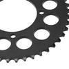 420 45T Motorcycle Rear Sprocket Steel Black 12 Round Holes Chain Sprocket Cog for Karts ATV