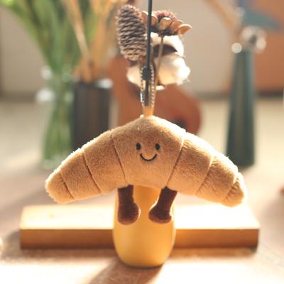 Cute Cute Croissant Small Pendant Plush Toy Doll Cartoon Bag Hanging Ornament Keychain Doll Doll