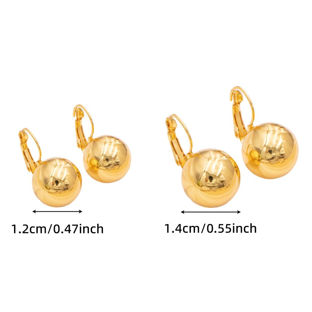 Runde Kugel Ohrhänger Hohl Edelstahl Creolen Glattes Metall Ohrpiercing Schmuck Party Mädchen Weibliches Geschenk