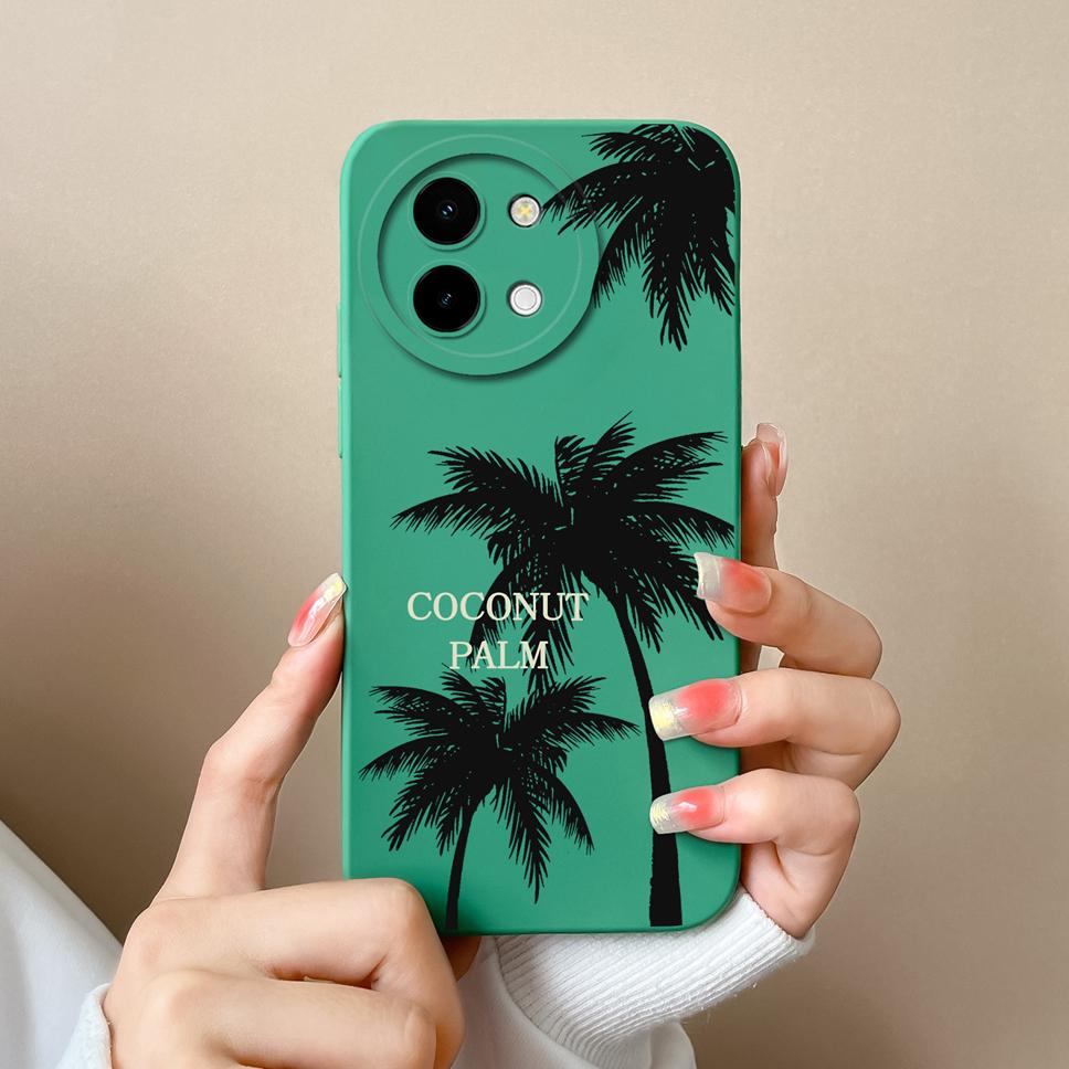 For Vivo Y38 5G Phone Case Lovely Cartoon Panda Pattern Soft Liquid Silicone Shockproof Protective Back Cover For Vivo Y 38 Capa