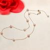 Gypsophila and freshwater pearl necklace, a fashionable small pearl chain for women, perfect for sweaters