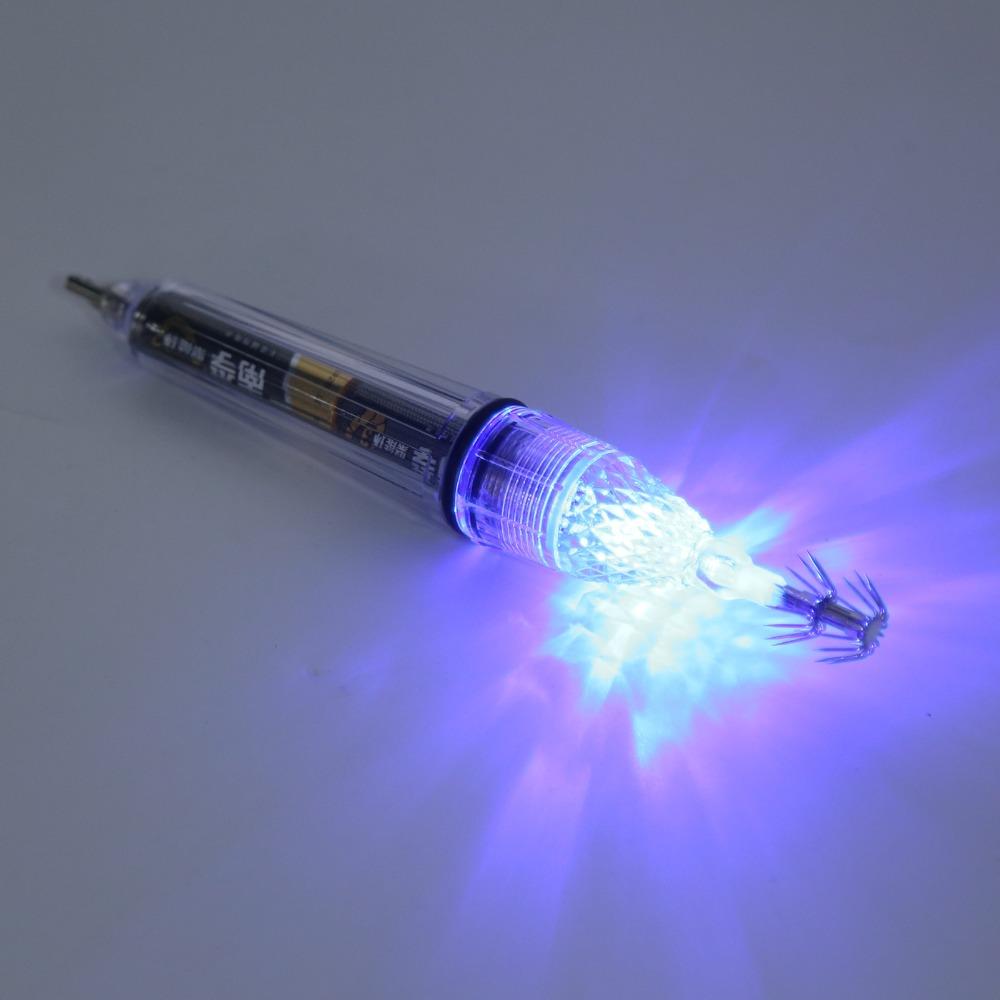 5 Stück LED Tintenfischköderlicht mit Haken Schirmhakenlicht Angelköderlicht Süßwasserfischerei