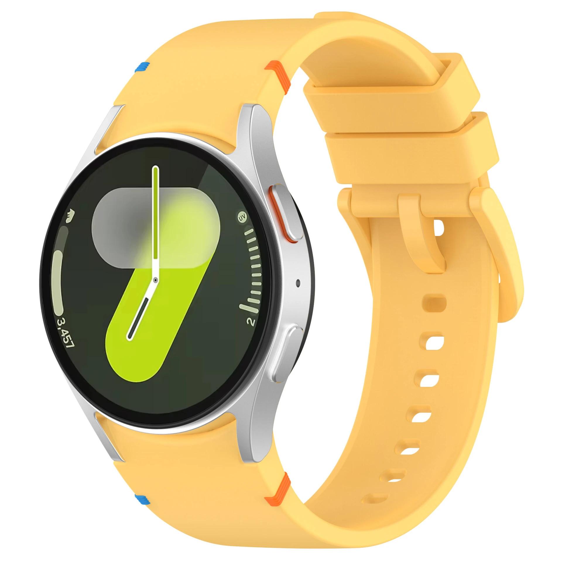 

Силіконовий ремінець для Samsung Galaxy Watch 8 7 6 5 4 44мм 40мм Спортивні годинники замість браслетів для 8/6/4 Classic 46мм For Watch 6 Classic