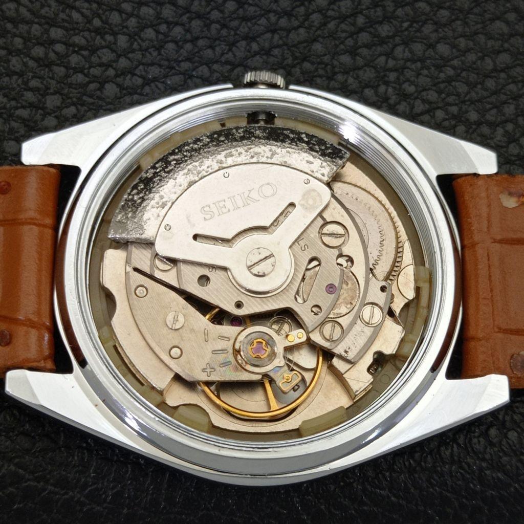 VINTAGE SEIKO AUTOMATIC 6309A REFURBISHED JAPAN MENS SILVER DIAL WATCH A701691-5 R206c-a701691