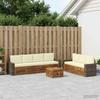 Outdoor Sofa Set with Cushions 8 pcs Solid Acacia Wood
