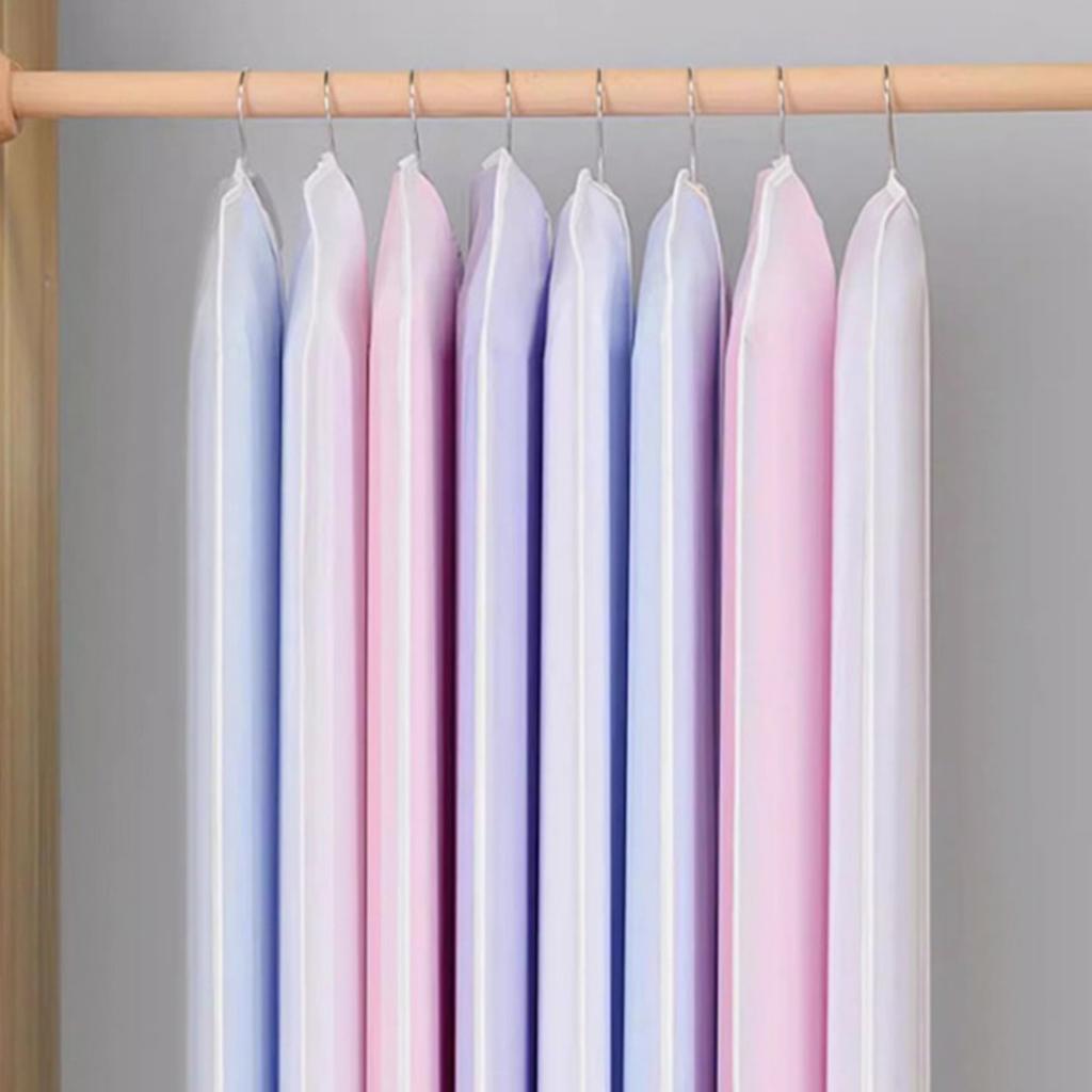 Translucent Flat Dust Cover Zipper Style Hanging Household Hanging Cover, Clothing Cover, Sleeve