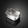Food Grade Stainless Steel Rectangular Tray for Tiramisu or Cooked Foods