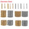 2meters Stainless Steel Link Box Ball Bead Chains Bulk Metal Necklace Bracelet Chains Lot Jewelry Making Supplies Accessories