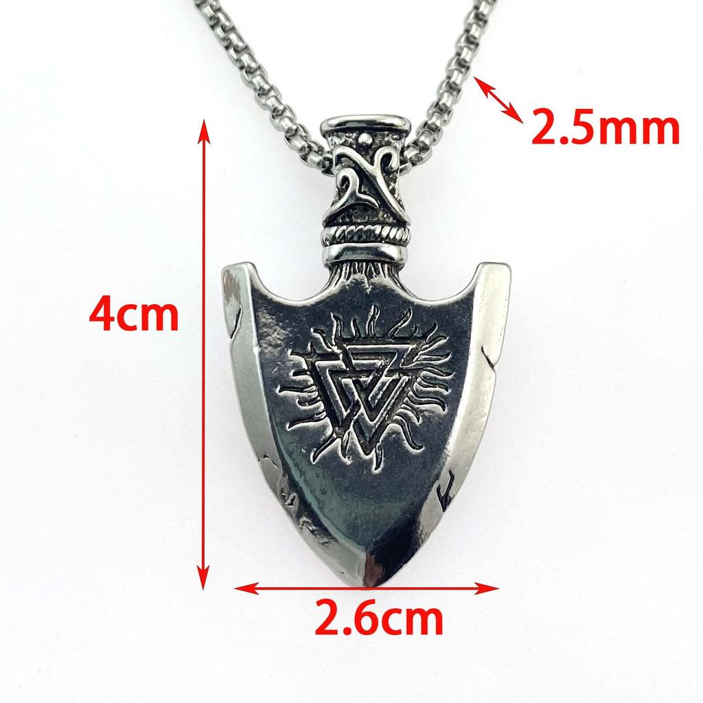 Necklace Retro Nordic Arrow Hip Hop Men's Trendy Pendant