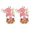 Easter Drip Oil Cartoon Egg & Rabbit Alloy Pendant Charm for DIY Necklace Accessories