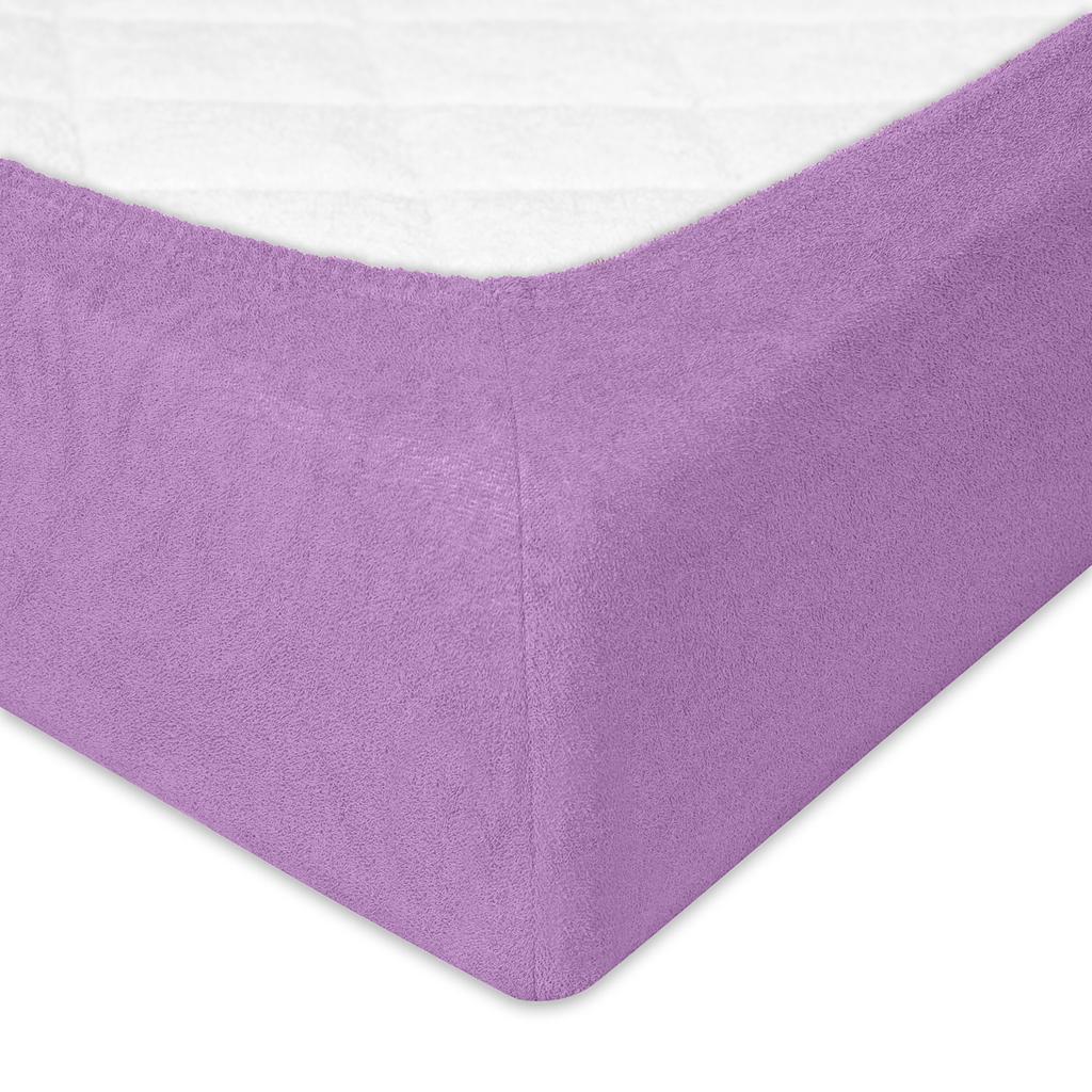 Premium terry sheet with elastic 180x190, 180x200x20, violet_19, matex