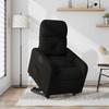 Electric Recliner Chair with Rising Function Black Fabric