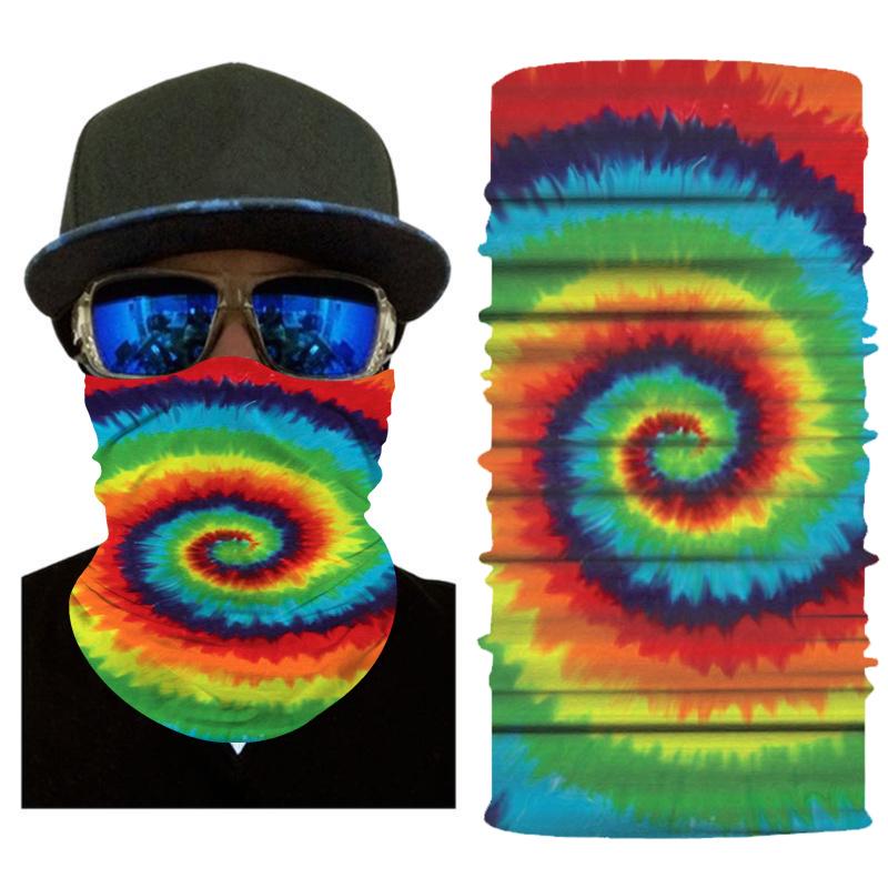 36 stylů multifunkční šátková maska prodyšná poloviční obličejová bezešvá bandana rave maska na obličej