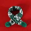 Green Red Pet Dress Up Set Adjustable Pet Knitted Suit  Xmas Pet Costume