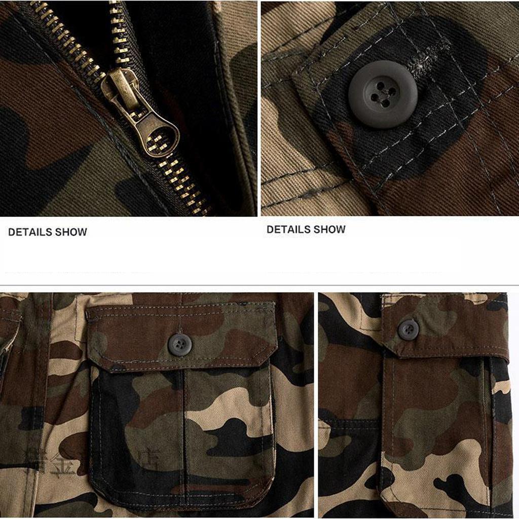 Men's Camouflage Clothing Outdoors Pocket Beach Work Trouser Cargo Shorts Pant