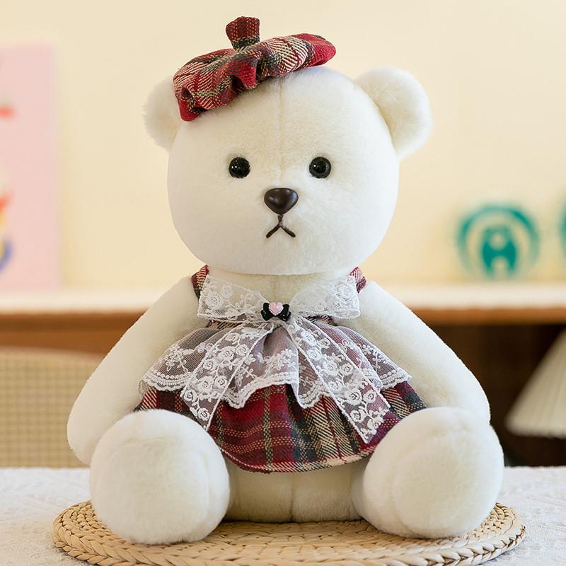 Adorable Plush Bear Doll Cute Cartoon Wedding Couple Gift For Birthdays And Celebrations 22cm 35cm 45cm Sizes Available