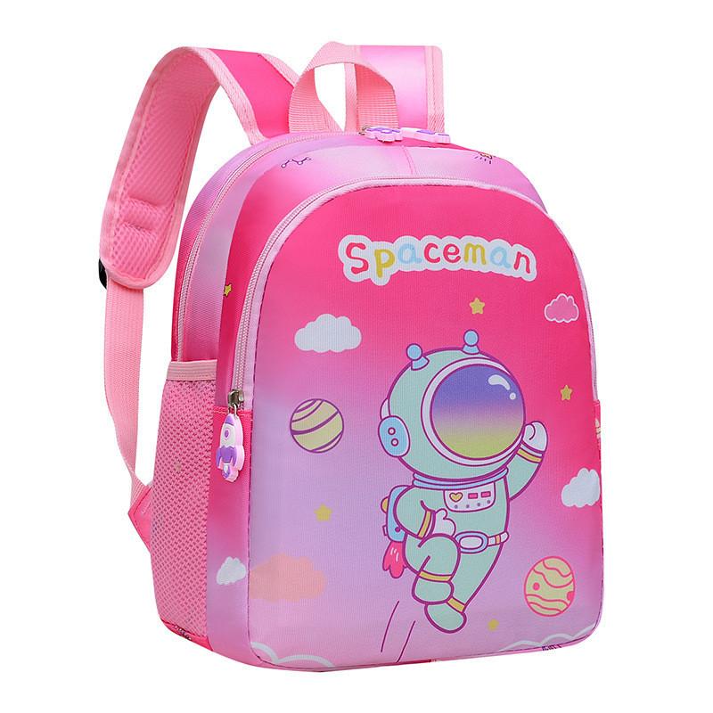 

Очаровательный рюкзак с мультяшным принтом для мальчиков и девочек из дышащего нейлонового материала ярко-розовый