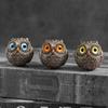 A Top Quality Room Decor Vintage Miniature Owl Guardian Statue Resin Bird Figurine, Home Decor, Gift for Owl Lovers, Perfect