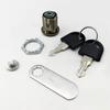 Practical 16/20/25/30mm Cam Lock Silver Easy Replacement Door Lock with 2 Keys Metal Cabinet Drawer Lock Drawer
