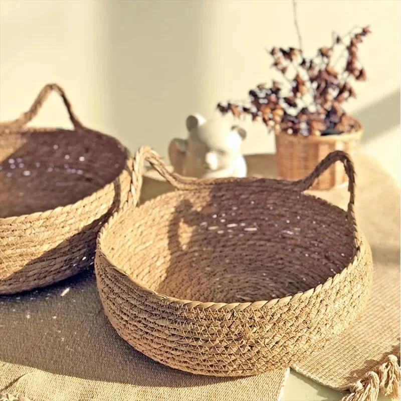 Reines handgeflochtenes Rattan Katzenbett Ganzjahres-Universal-Wärmematte abnehmbar waschbar Winter-Haustierbedarf