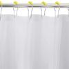 12pcs Shower Curtain Hooks Stainless Bath Curtain Rings Heavy Duty Drape Hooks