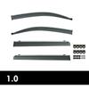 For Nissan NV200 2010-2021 Accessories Outer Trim Chrome Window Rain Guards Bright Strip Wind Deflectors Visors Rain Guard