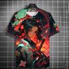 New Men's Samurai Katana Tattoo Girl T-Shirt Street 3D Print Tee Summer Women Short Sleeve Top