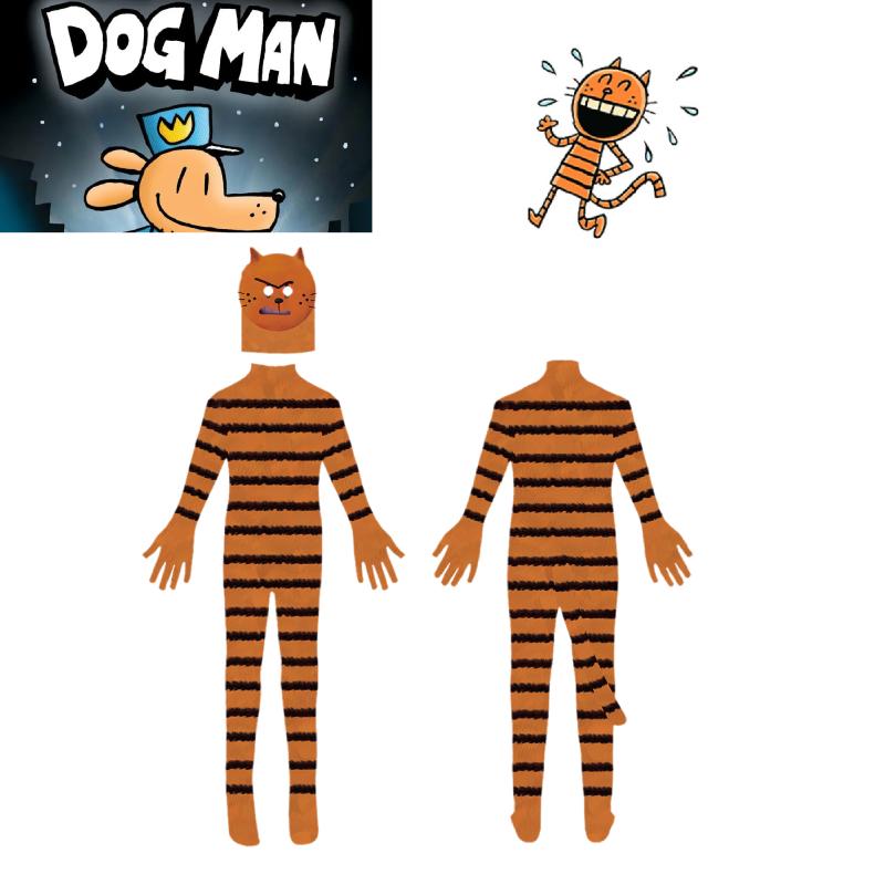 Cat Man Cosplay Outfit Cartoon Petey Cat Halloween Fancy Kids Girls Boys Party