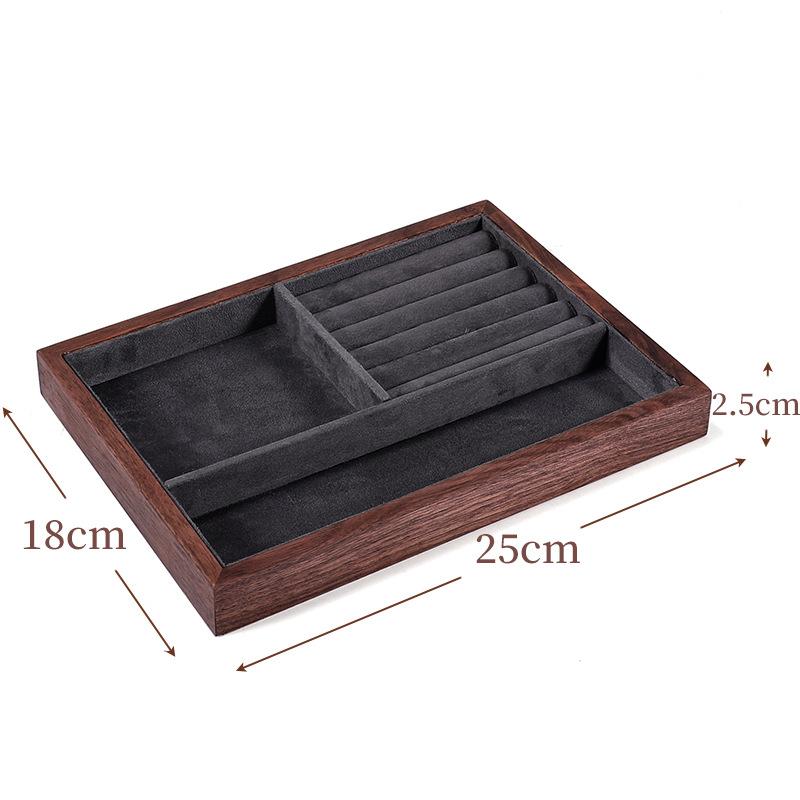 Walnut Jewelry Display Prop Set Combination Bracelet Display Stand Jewelry Display Stand Necklace Display Stand