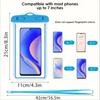 6pcs  Universal Large-Sized Waterproof Phone Storage Bag IPX8 Outdoor Sports Running Protection Case for Swimming