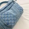 Denim Crossbody Bag for Women with Multi - Pockets & Quilted Detail, Lightweight & Stylish Shoulder Purse