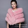 Haining fur autumn and winter new imitation fur shawl cape, women's warm imitation fox fur coat