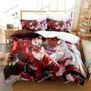 Kawaii Nakiri Ayame Bedding Set Single Twin Full Queen King Size Bed Set Aldult Kid Bedroom Duvetcover Sets Bed Sheet Set