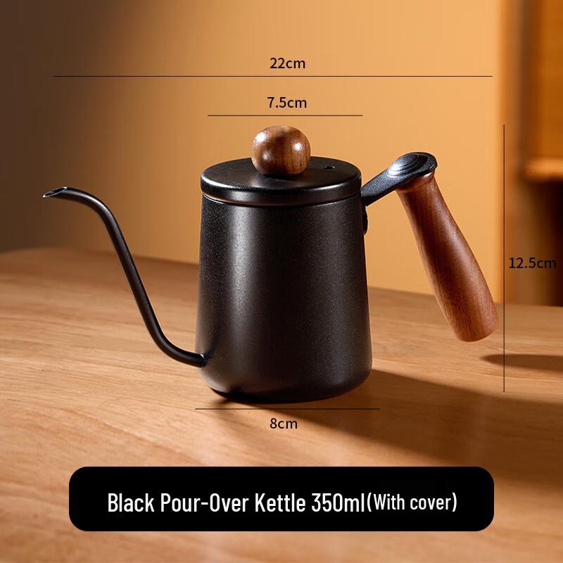 ChuAnBao Outdoor Pour-Over Coffee Kettle with Walnut Handle